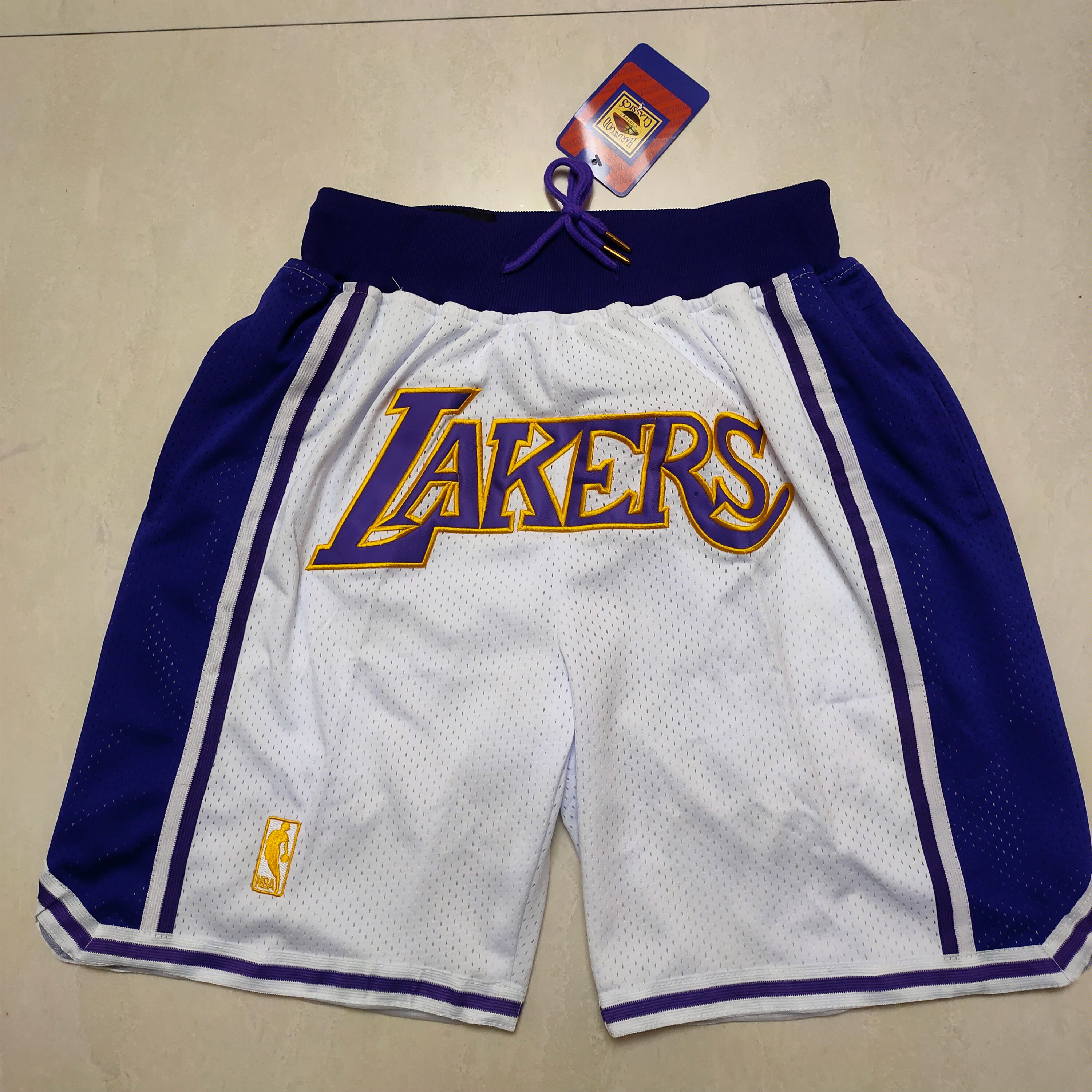 Men NBA Los Angeles Lakers Shorts 202302185